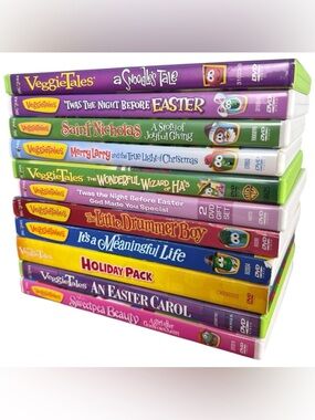 Veggietales DVD Lot of 14 Children’s Christian Bible Animated Cartoon Show/Movie